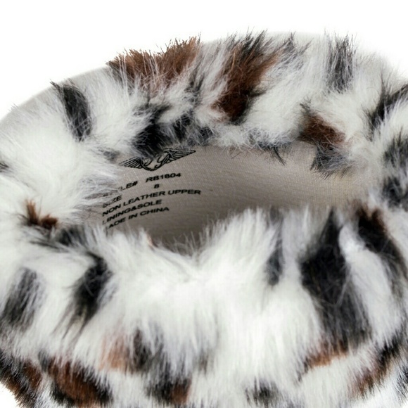 Women Tall Faux Fur Cuff Rain Boots, RB-1804 - Picture 4 of 4